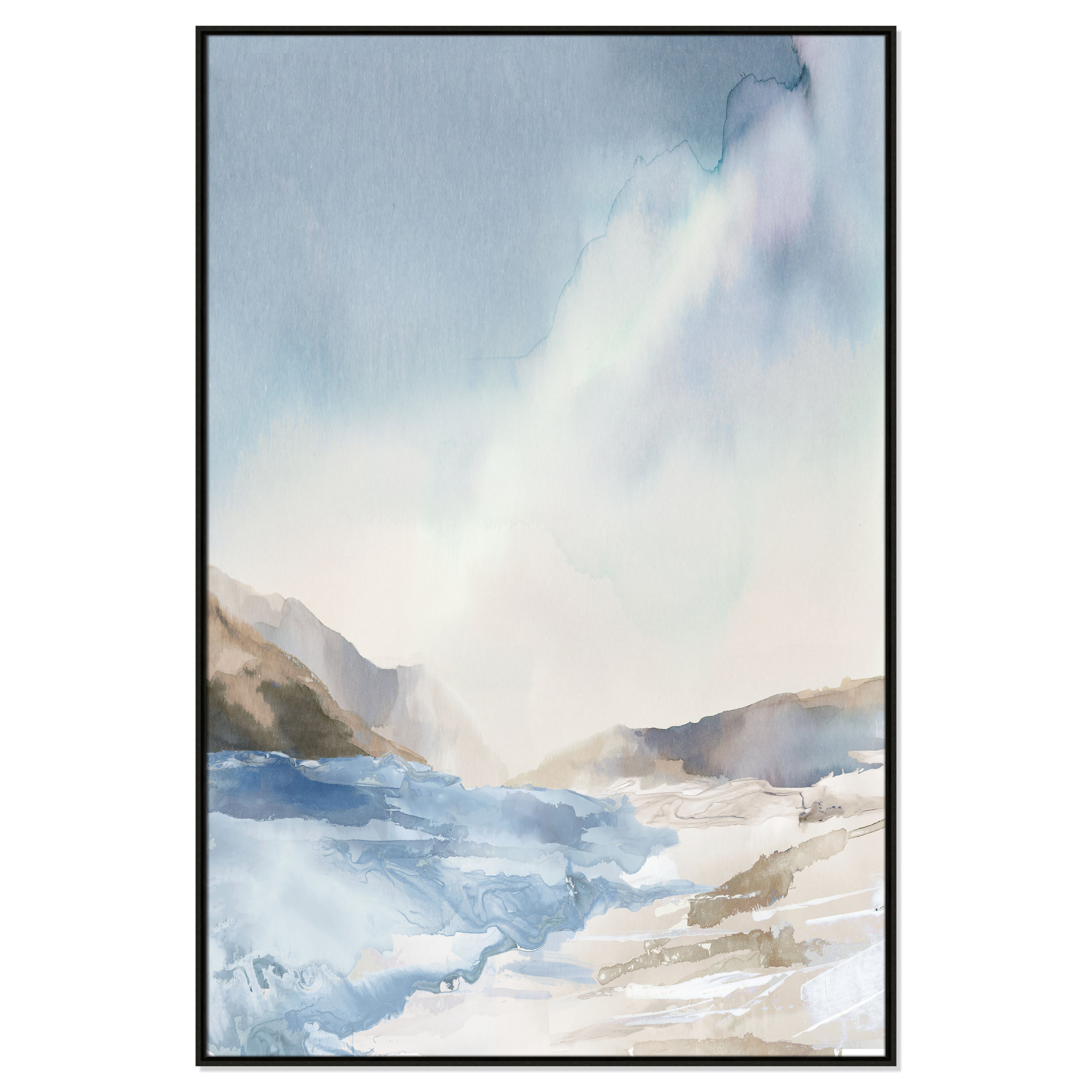 Mystic Shores Print by Mystic Shores, Espresso, 61.5" H x 41.5" W