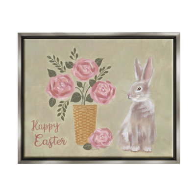 " Happy Easter Bunny Rose Bouquet " by Pam Britton