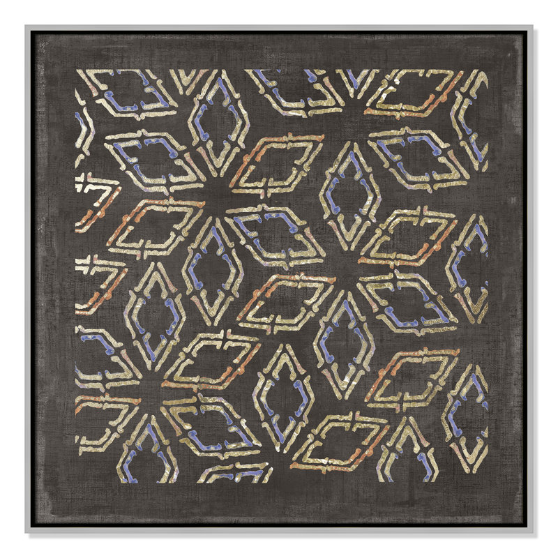«Golden Folklore I» par Aimee Wilson, H 31,5 po x l 31,5 po, Argent
