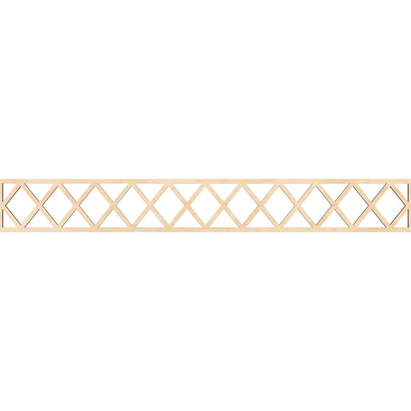Cimaise Wolford, Bouleau, H 6 po x l 46,5 po x P 0,25 po