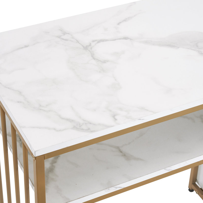 Meuble-lavabo de 42,5 po avec tablettes ouvertes et tiroirs Trea