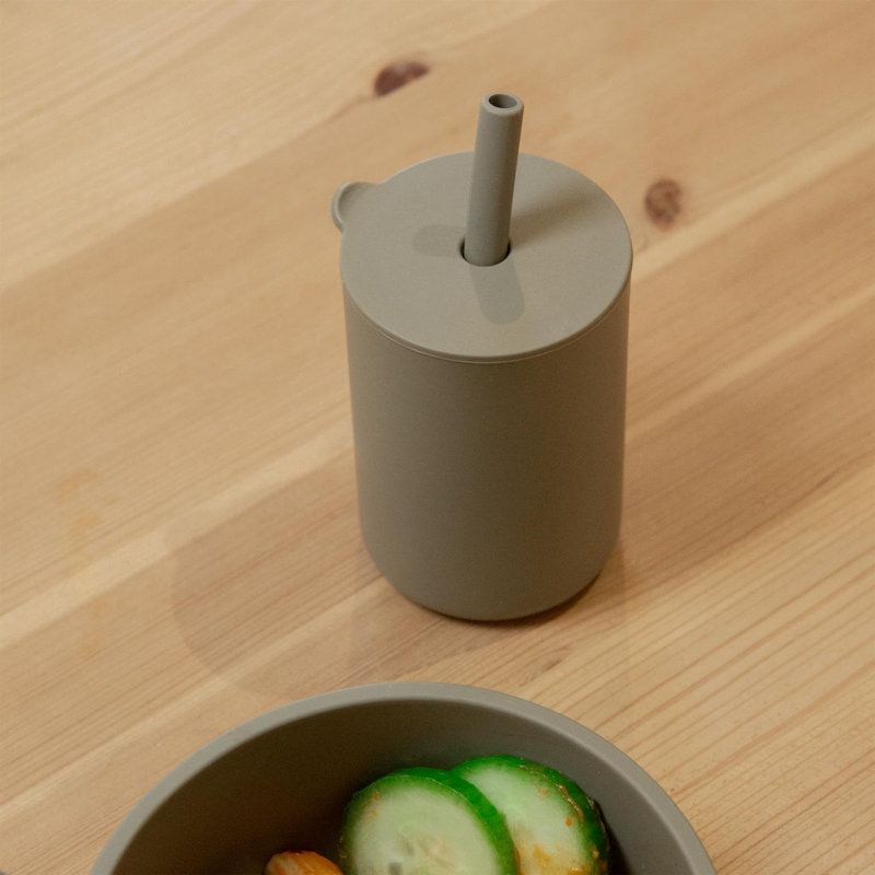 Tiny Dining 170ml Silicone Travel Tumbler, Green