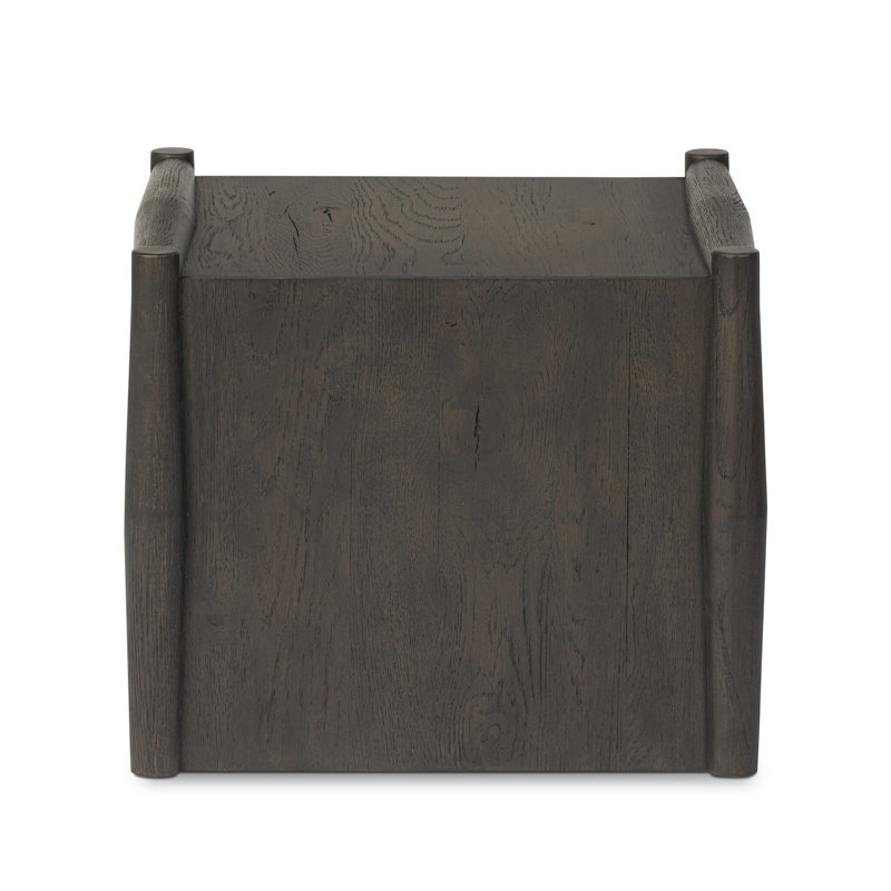 Glenview Solid Wood End Table, Black