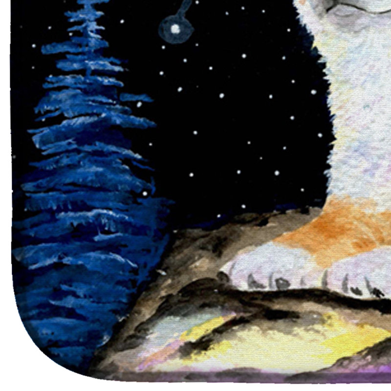 Tapis de séchage shiba starry night shiba