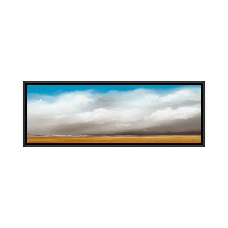 « clouds iii », impression sur toile, H 12 po x l 36 po x P 1,5 po, Cadre noir