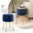 Round Textured Velvet Ottoman with Storage-1039106705-1039106707