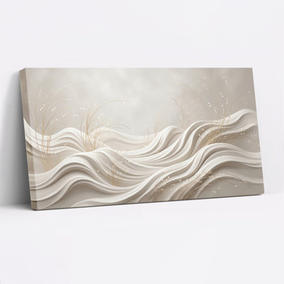 Ensemble de 1 tableau sur toile « Vagues de sable »