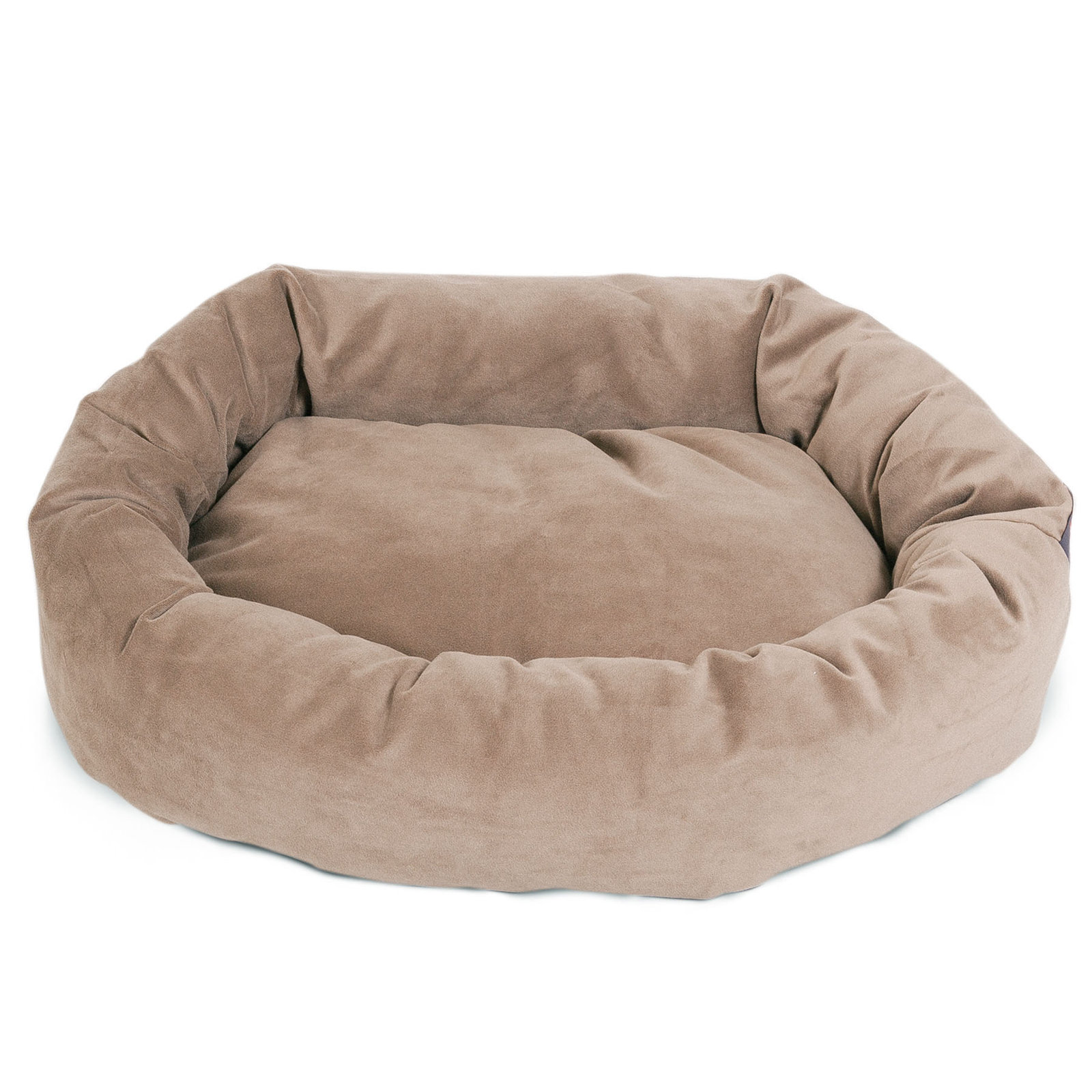 Bolster Pet Bed, Stone, Medium (18" W x 32" D x 8" H)