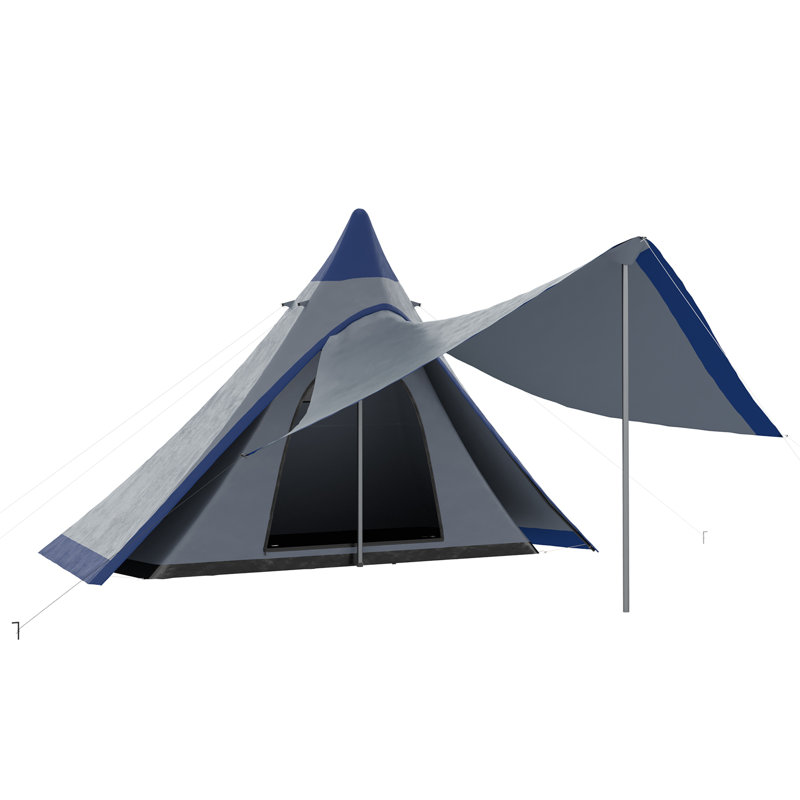 Tente de tipi 15,4 pi x 15,4 pi x 8,5 pi, Bleu