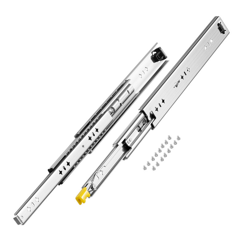 1 Pair 16-60 in Soft-Close Drawer Slides Ball Bearing Full Extension