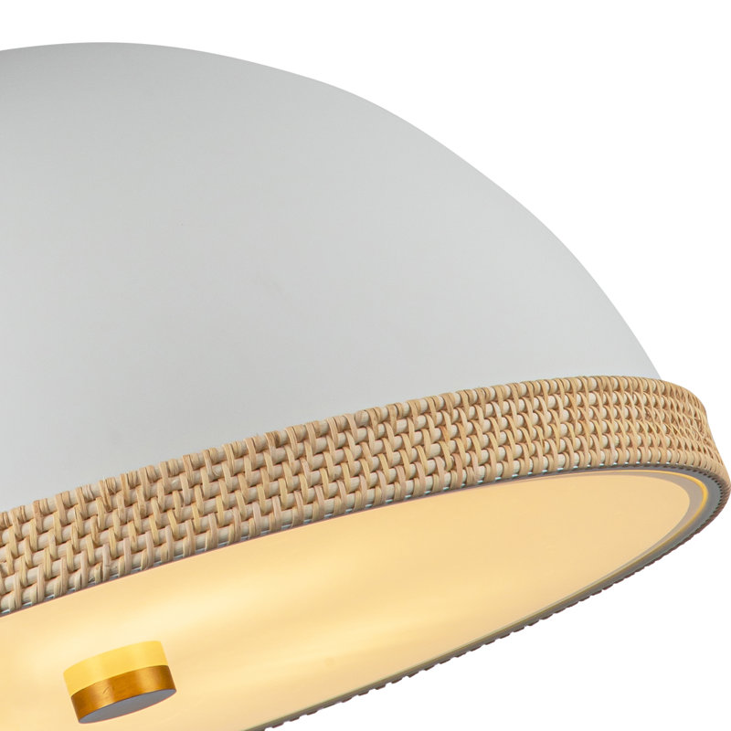Doral Pendant, Matte White, 16.75"H x 24.25"W x 24.25"D
