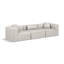 Canapé modulaire en similicuir 3 pièces Houswerth-94884225