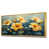 Toile avec cadre flottant or