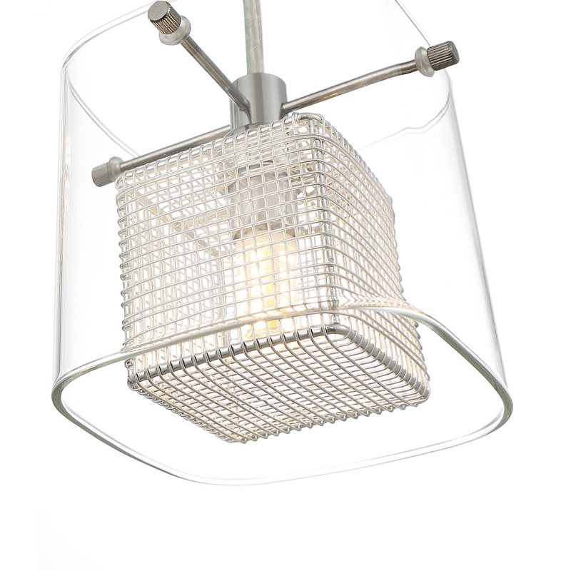 Luminaire suspendu carré 1 lumières Emmanuella