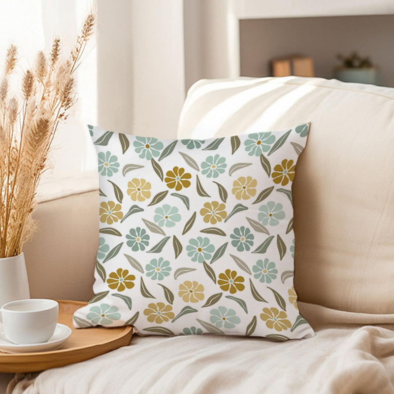 Floral Retro Flowers XV Retro, 16"H x 16"W