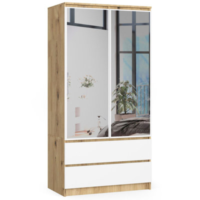 Hollington 2 Door Manufactured Wood Wardrobe