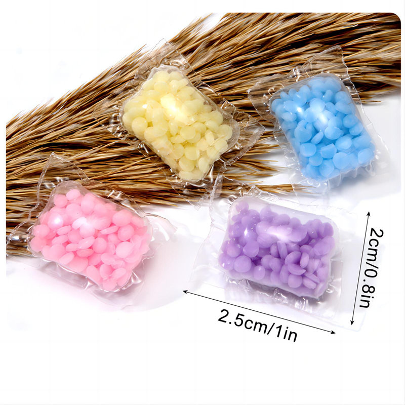 Boule à lessive en plastique 100 pièces Perles de parfum de lessive Amplificateur de lessive Perles de parfum de lessive Perles de lessive Perles de lavage pour machine à laver