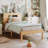 Bamboo bed 14" Heavy Duty Bamboo & Metal Platform Bed Frame with Headboard - Noise-Free Assembly, No Box Spring Needed, Sturdy Support for Modern Bedrooms-651781918