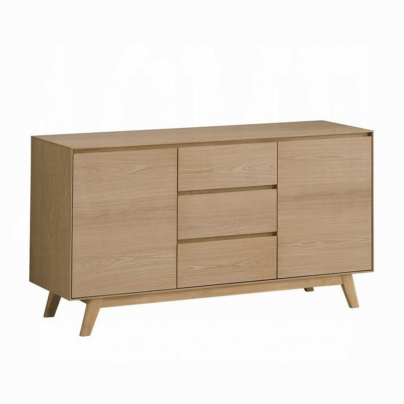 Buffet Kasem, buffet avec 2 portes, buffet avec 3 tiroirs