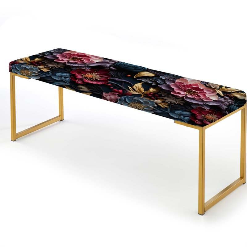 Banc rembourré or, Enigma Moody Patterns