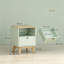 40 cm W Bedside Table