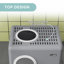 PP Enclosed Cat Litter Box with Scoop-96130708