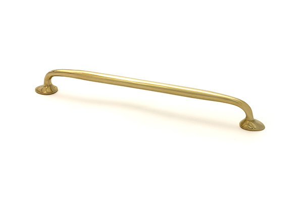 Moore Handle Pull, Polished Brass, 8.8"