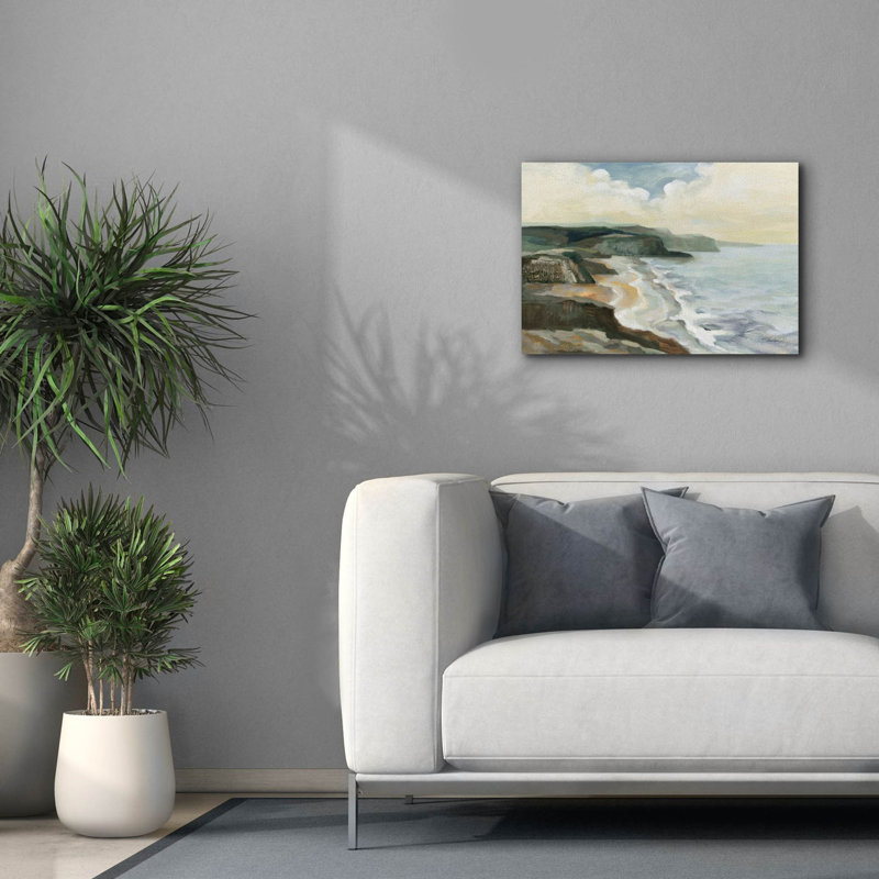 "Epic Graffiti" Irish Coast Dark "par Silvia Vassileva, art mural sur toile, H 18 po x l 26 po x P 0,75 po