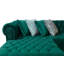 Canapé modulaire en velours vert Lorena-92113160