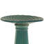 Rennes Glazed Ceramic Bird Bath - Turquoise
