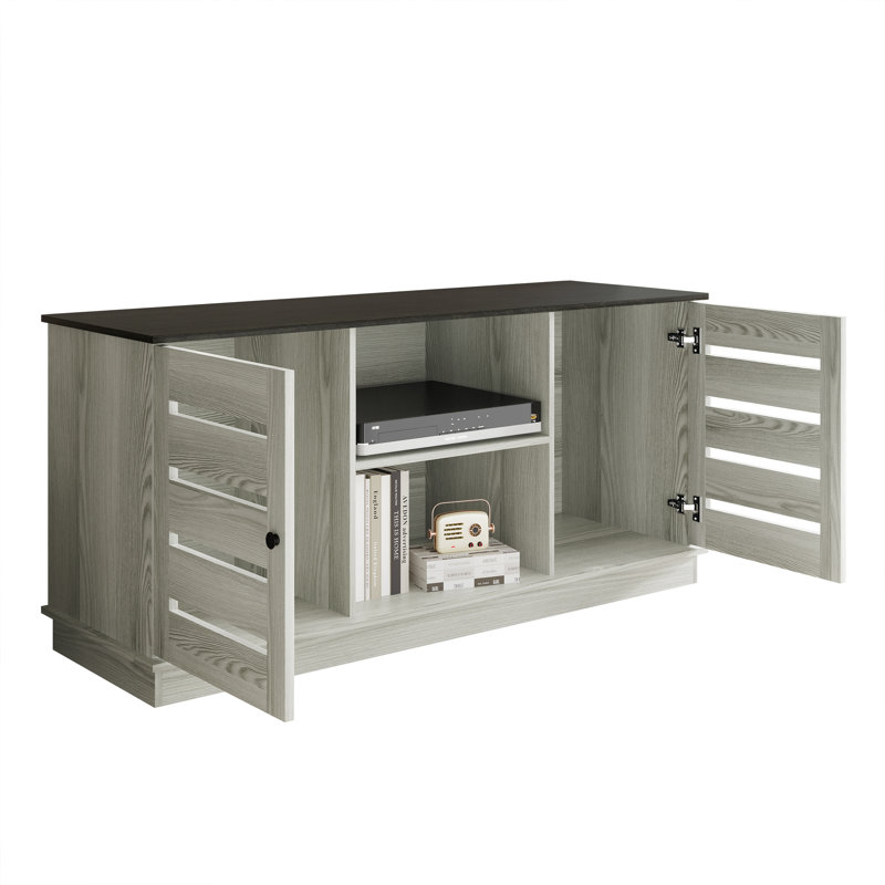 Crédence de rangement l 15,76 po Abbriella, Blanc