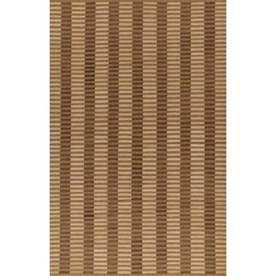 Acerra Beige Hand-Woven Striped Outdoor Rug