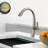 Kitchen Faucet With Pull Out Spraye,Brushed Nickel