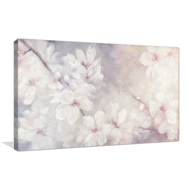 Fleurs de cerisier - reproduction sur toile, H 18 po x l 30 po x P 1 po, Toile tendue