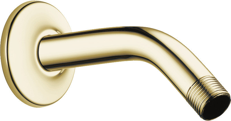 Replacement Shower Arm and Flange, Brilliance Polished Brass