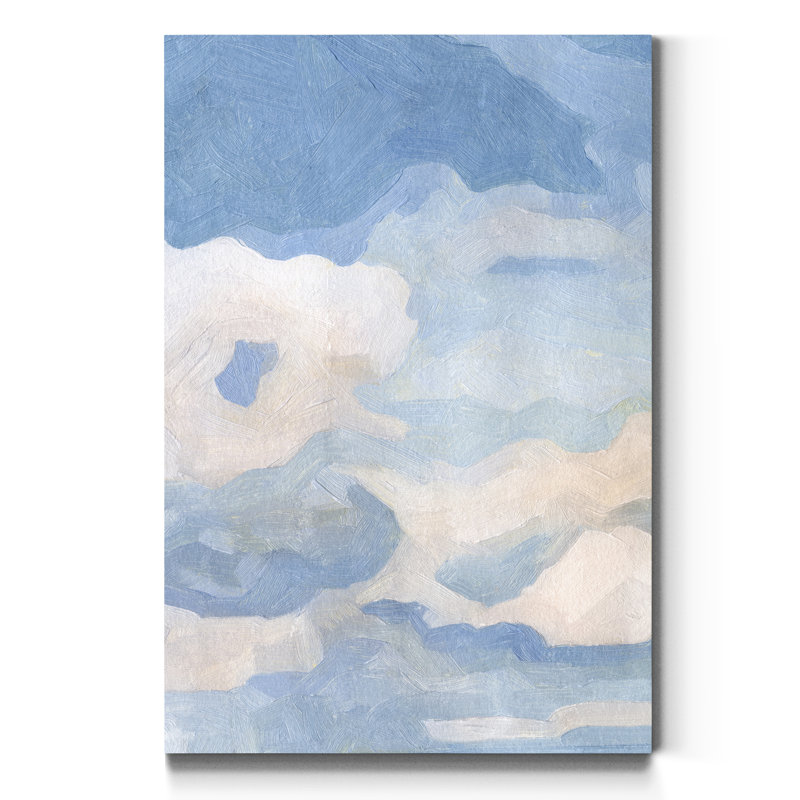 Les nuages III - reproduction sur toile, H 12 po x l 8 po x P 1 po