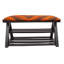 Banc de rangement rembourré avec tablettes