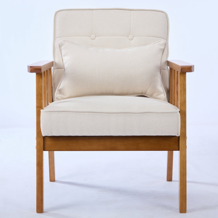 Tufted Wooden Armchairs