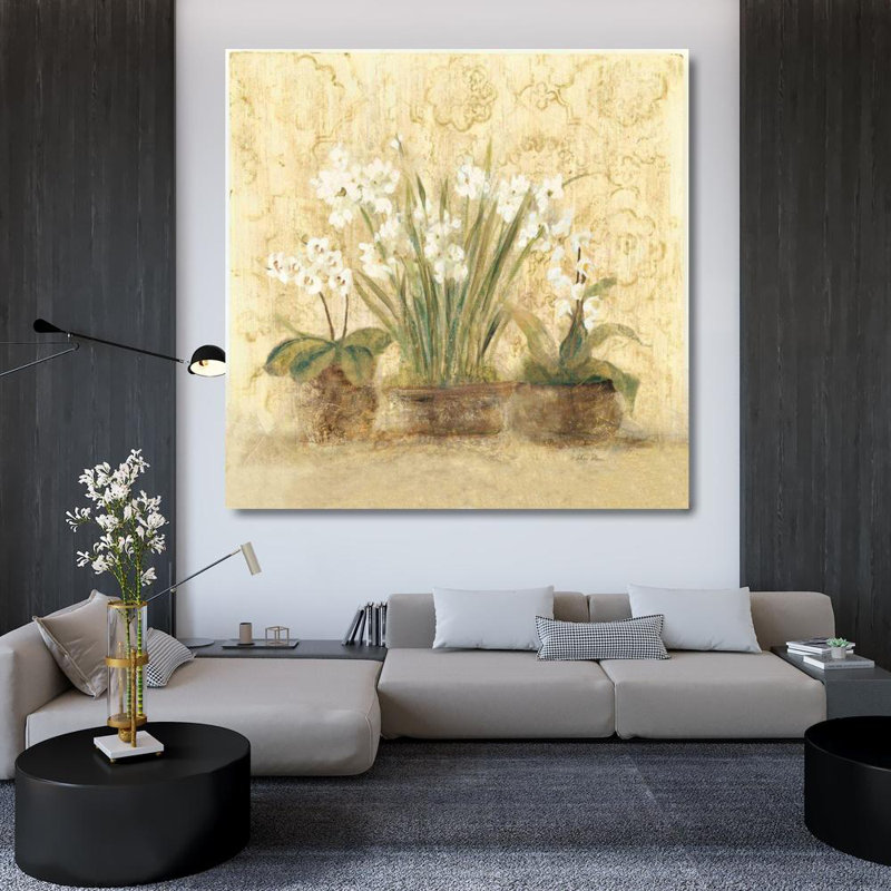 «Red Barrel Studio® Blum», art sur toile tendue par Cheri Gallery: k 8232 Esprit NarcOrch, H 36 po x l 36 po
