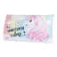 Ensemble d'édredon réversible en microfibre rose / blanc 4 pièces