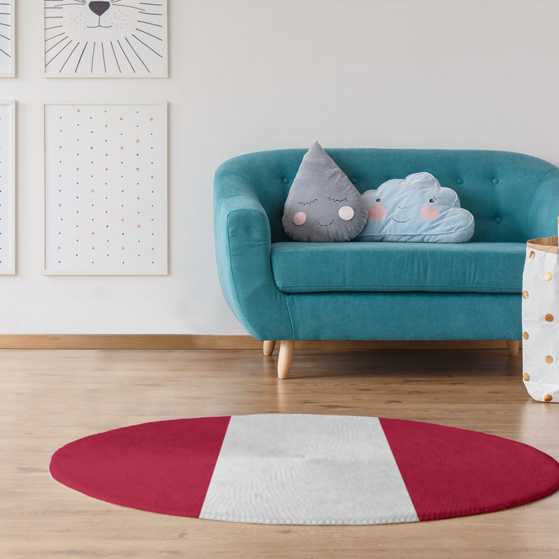 Tapis de zone rouge, Rond 5 pi
