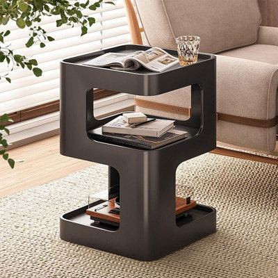 Metal Nightstand Small End Table Modern Side Table Accent Bedside Table 3 Tier Night Stands Bed Side Table For Living Room Bedroom Outdoor Entryway