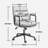 Office Chair,Mid Back Home Office Desk Task Chair With Wheels And Arms Ergonomic PU Leather Computer Rolling Swivel Chair With Padded Armrest,The Back Of The Chair Can Recline 40° (Black)