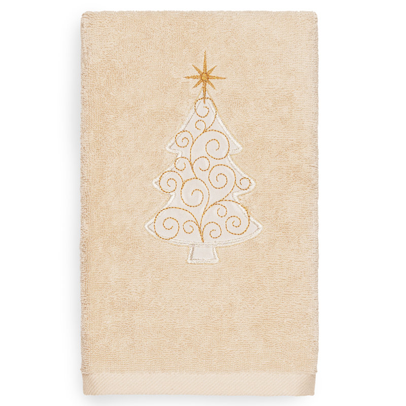 Christmas Midweight Hand Towel, Sand