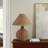 23X20" Woven Rattan Table Lamp, Natural