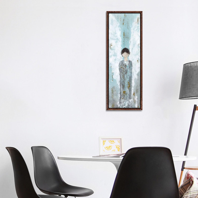 Male Angel by Ashley Bradley - Gallery-Wrapped Canvas Giclée on Canvas, Classic Brown Wood Framed, 121.92 cm H x 40.64 cm W