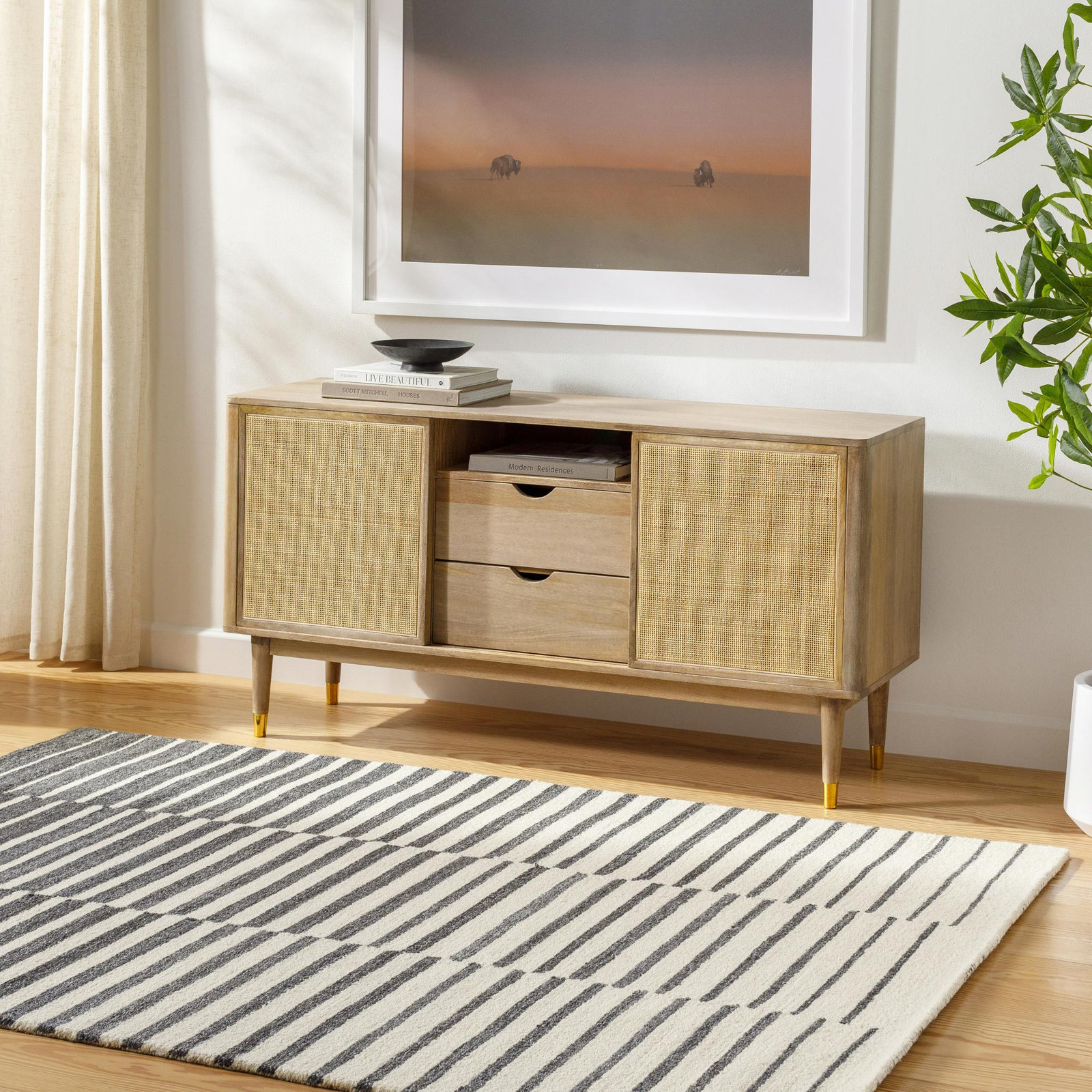 Danza Handmade Wool Rug, Rectangle 8' x 10'