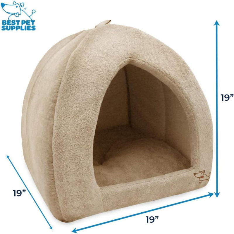 Best Animal Pet Fournitures pour chien, cage de lit, tente intérieure, tapis, peluche douce pour les races