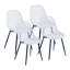 Ensemble de salle à manger 5 pièces Corrigan Studio® Vita, 1 table et 4 chaises empilables-1822087840