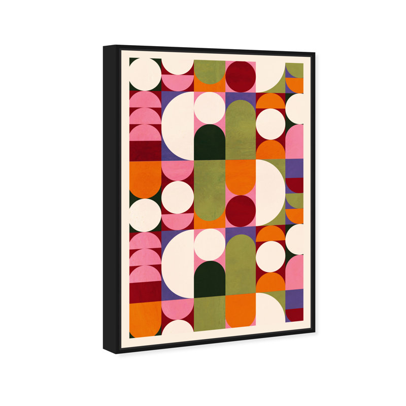 «Bauhaus Sixty - Floater Frame», impression sur toile, Cadre noir, H 16 po x l 24 po